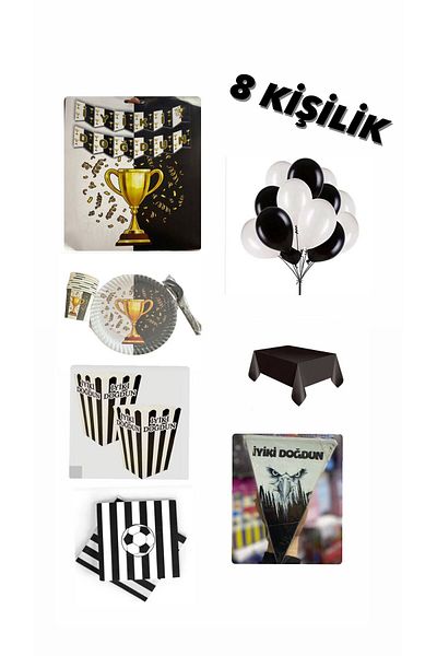 partideyince Beşiktaş Fan 8 Πρότυπο πάρτι γενεθλίων