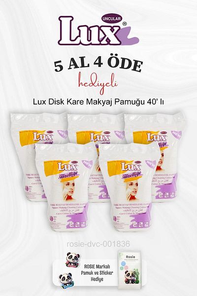 LUX 40S Square Disc Makeup Cotton - Buy 5 Pay 4 and Rosie Cotton