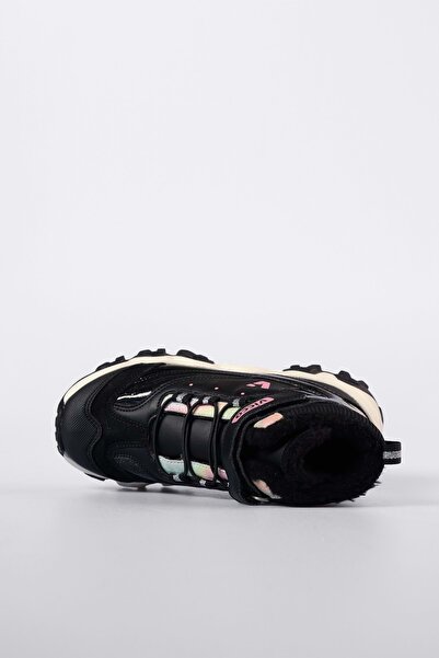 Vicco D'lites Radus Phylon Gumová podrážka Vlněné ortopedické dětské boty ČERNÉ