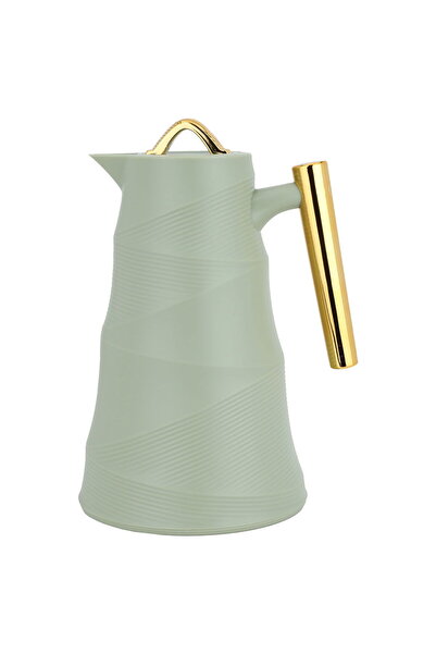 Alsaif Gallery Glory Thermos Green Willow Leaves Golden Hand 1 Liter