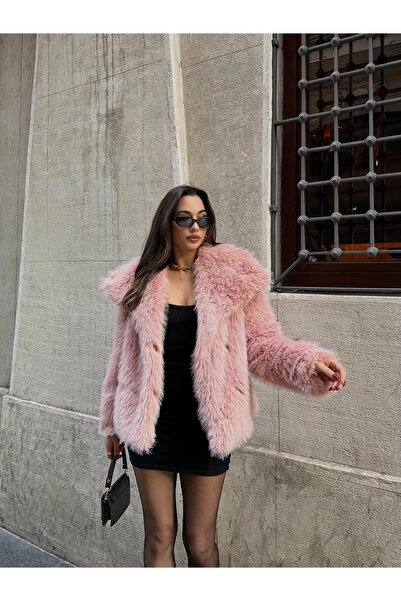 sinemkivanc co PREMIUM-SUN-FUR MIT BREITEM KRAGEN UND SCHNALLE