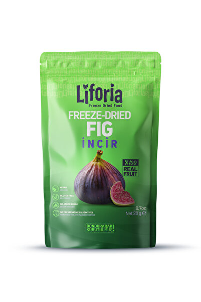 Liforia التين والفواكه المجففة بالتجميد 20 جرام شريحة ناعمة مجففة بالتجميد