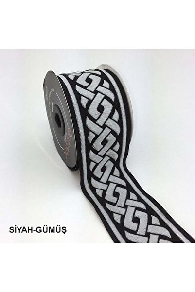 FANTASTIC 50069-Bordür - 10 mt Siyah-Gümüş