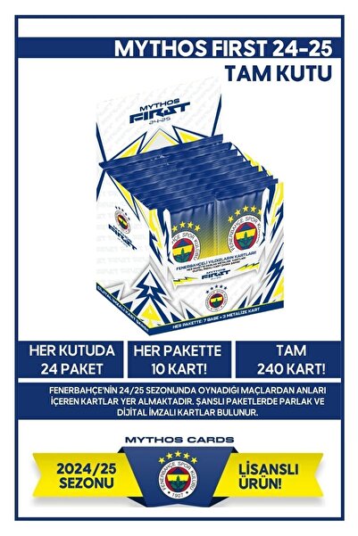 Fenerbahçe Mythos Cards Fenerbahçe Mythos First 2024-25 - Tam Kutu