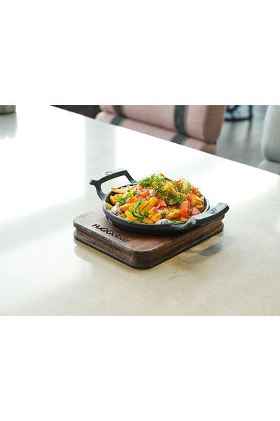 Davi Ahşap Wooden Presentation Plate - Stylish and Multipurpose
