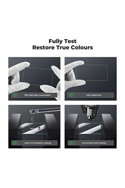 K&F CONCEPT DJI Osmo Pocket 3 uyumlu Sert Ekran Koruyucu