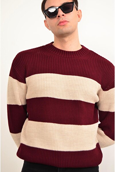 Figo Смугастий велосипедний комір, товстий светр