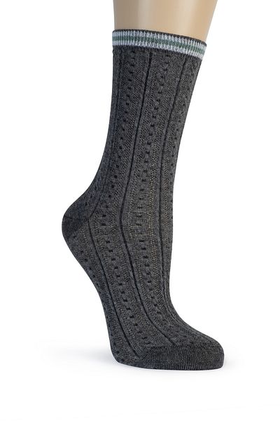 SUWEN Cable Knit Socket Socks
