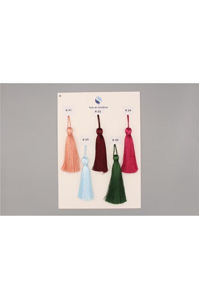 Gül 12 cm Baby Blue Polyester Tassel