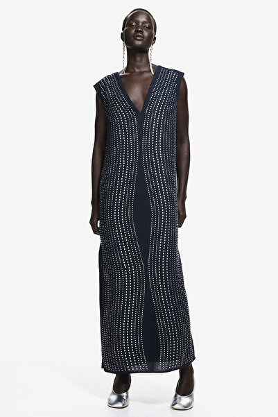 H&M Suni Elmas Süslemeli Elbise
