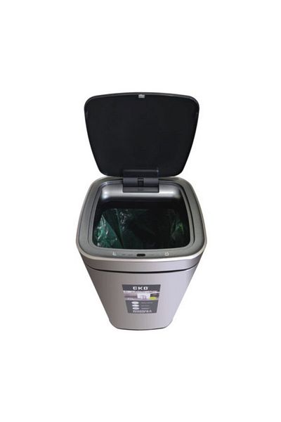 EKO Battery Powered Stainless Steel Touch Bin 21 Liter
