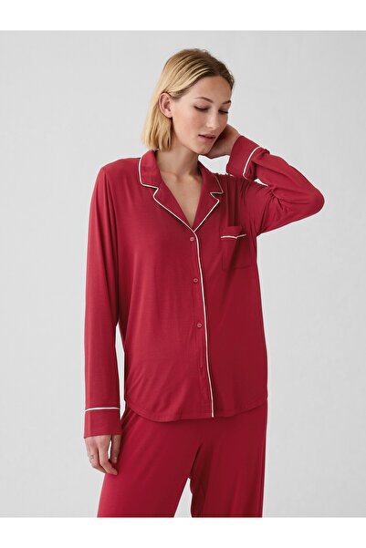 GAP Kadın Kırmızı Modal Pijama Üstü