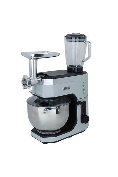 Edison Edison Professional Electric Mixer, 10 Litres, 2000 Watts, 4 in 1 - Grey