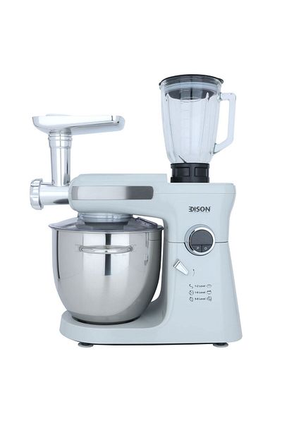 Edison Edison 4x1 Electric Mixer, 2000 Watts, 10 Liters, 8 Speeds, FM162 - Grey