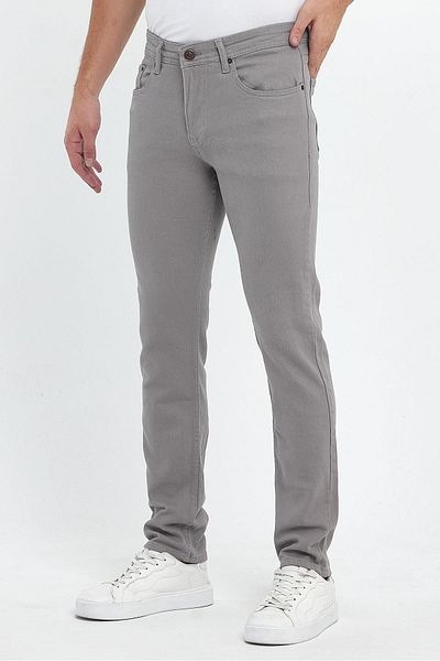 FİHA Slim Fit Gabardine Pantoloni - Ανδρικό T-shirt σε σχήμα πέτρας