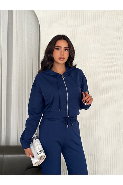 DeChival Women's Modal Fabric Tracksuit Set with Hooded