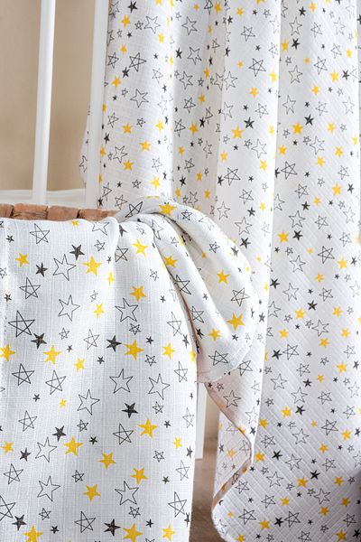 Lunanino 100% Cotton Set of 2 Muslin Baby Blanket Baby Blanket Multi-Purpose Blanket 100X100 Size Soft Texture