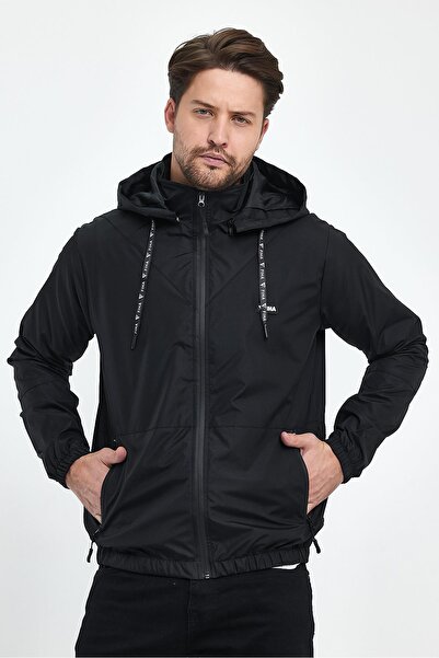 FİHA Fiha/9088-чоловічий дощовик - чорний