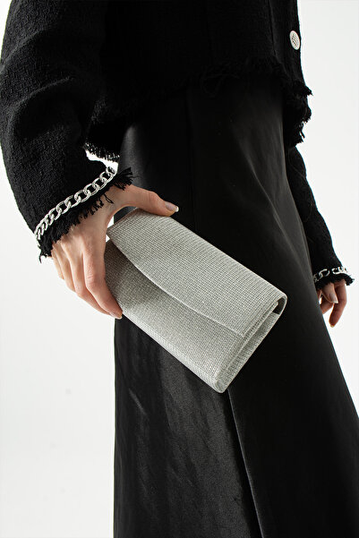 efnanstore Geantă de umăr Mini Box argintiu argintiu Geantă de seară