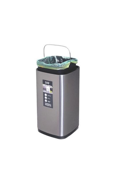 EKO Battery Powered Stainless Steel Touch Bin 21 Liter