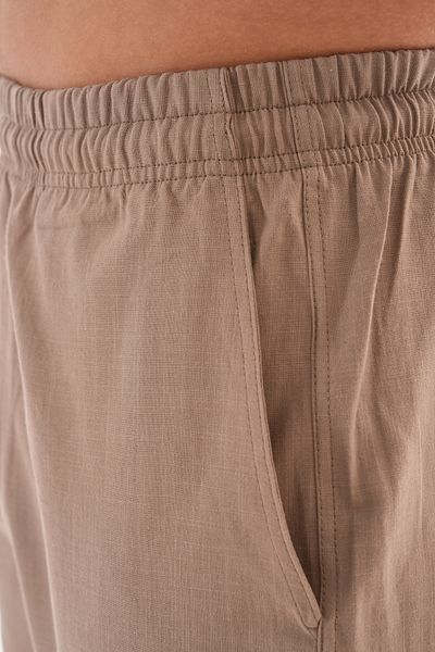 BESEDU Hajj and Umrah Linen Trousers with Elastic Waist