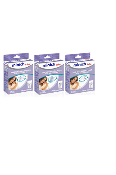 minich baby Set of 20 Milk Storage Bags