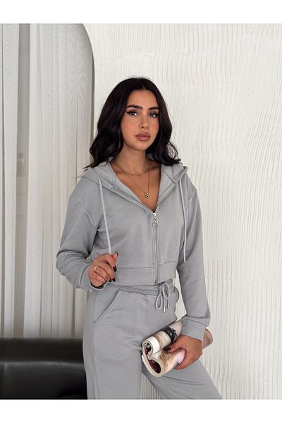 DeChival Women's Modal Fabric Tracksuit Set with Hooded