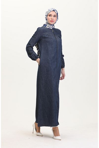 sefamerve Dunkelblaue Jeans Ferace mit Kordelzug – 2030-02