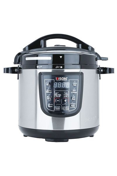 Edison Edison Pro Electric Pressure Cooker With Granite Bowl, 8 Liter, 1200 Watt