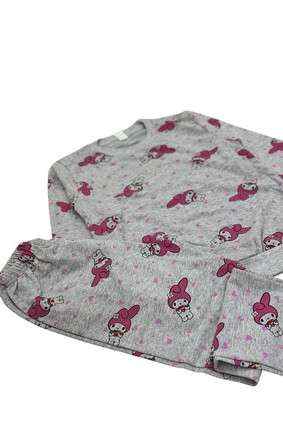 Free Beka Girl's Patterned Pajamas Set Seasonal and Comfortable Fabric Printed Pajamas