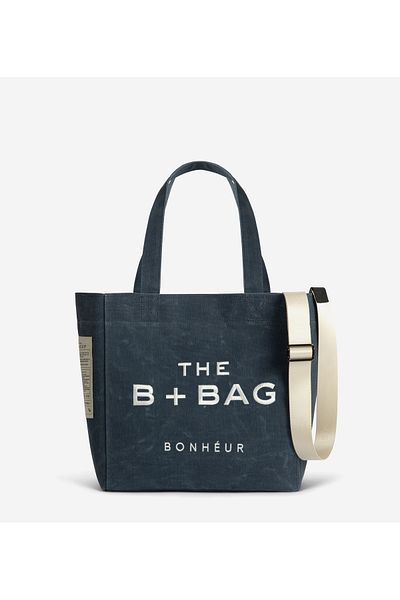 Bonheur Canvas Dark Denim Medium Tote Bag