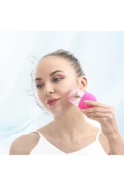 Naturachi Slikon Yüz Buz Masaj Rulosu Yüz Sıkılaştırıcı Ice Face Roller Pembe...