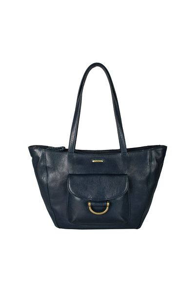 Hidesign Chestnut Blue Tote for Women – Leather, Stylish & Functional
