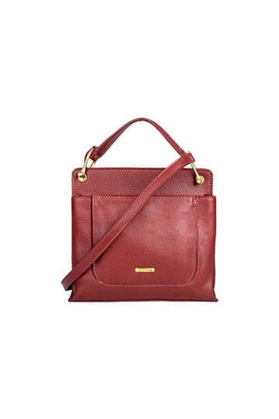 Hidesign Martella 02 Crossbody Bag in Marsala – Premium Leather, Stylish & Functional