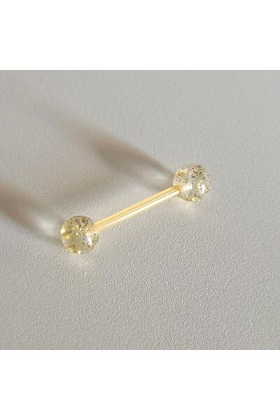 Bylin Bioplast Dil Piercing Bar Uzunluğu 16 Mm- 1 Adet