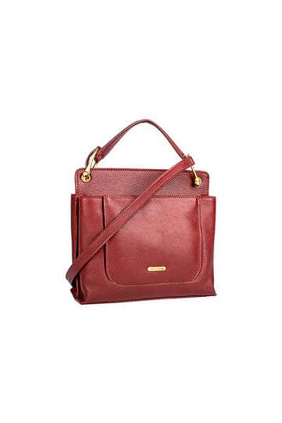 Hidesign Martella 02 Crossbody Bag in Marsala – Premium Leather, Stylish & Functional