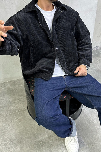 Moderk Oversize Vintage Kadife Mont Ceket