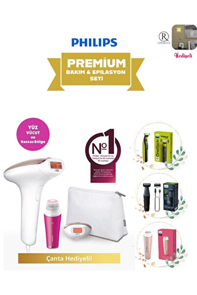 Philips Çeşitli cilt tonları Uyumlu IPL Lazer Epilasyon Aleti, Lazer Öncesi Vücut Tıraş Makinesi Bakım Seti