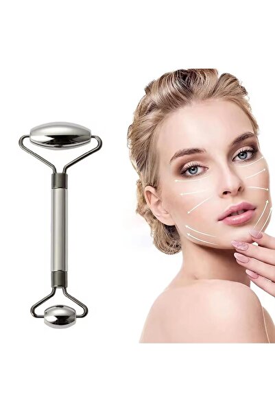Naturachi Metal Cilt Sıkılaştırıcı Face Yoga Gua Sha Rulosu Yüz Masaj Roller ...