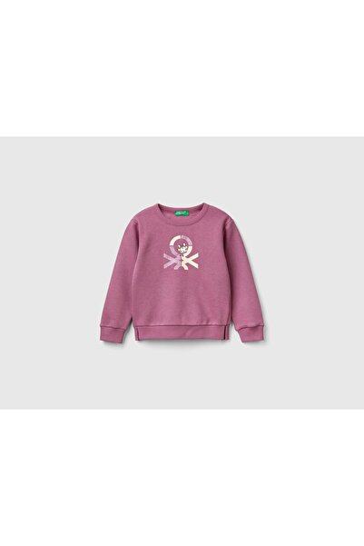 United Colors of Benetton Kız Çocuk Gül Kurusu SWEATER L/S