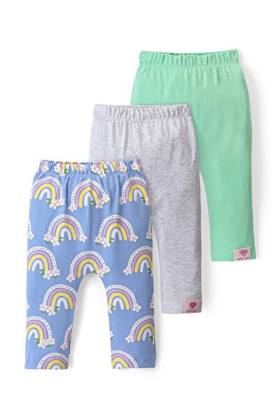 Bonfino مجموعة من 3 سراويل داخلية للحفاضات بطباعة قوس قزح بنسبة 100% وتفاصيل ...