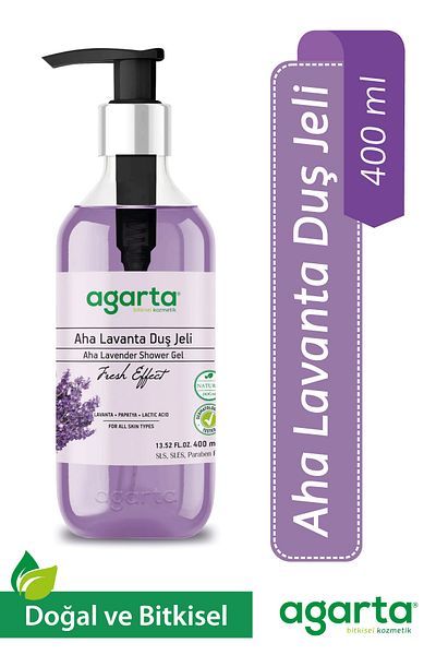 Agarta Natural Aha Lavender Shower Gel 400 ml