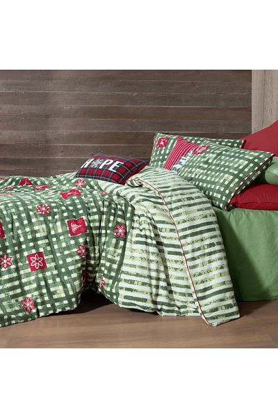 Sarev Larasi Double 100% Cotton Flannel (Flannel) Duvet Cover Set