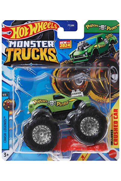 HOT WHEELS Monster Trucks 1:64 Cars Poison Pinto Htm31