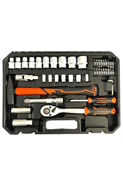 Genel Markalar Model 58 Parça Lokma Anahtar Takımı 1-2 Ve 1-2 El Aletleri Seti 58 Parça