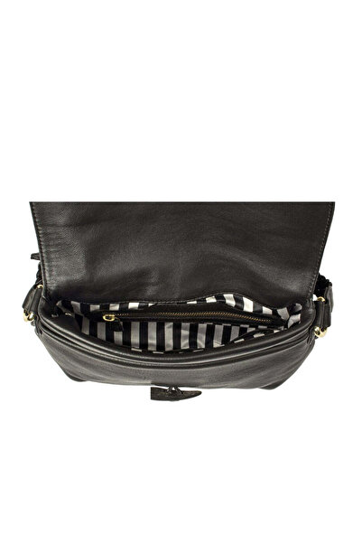 Hidesign Sevruga Deer Leather Handbag for Women – Black