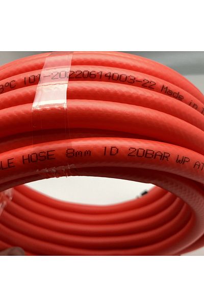 SEL 8mm Air Hose Red Brand X1 Meter One Piece