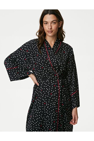 Marks & Spencer Dream Satin: Puantiye Desenli Sabahlık