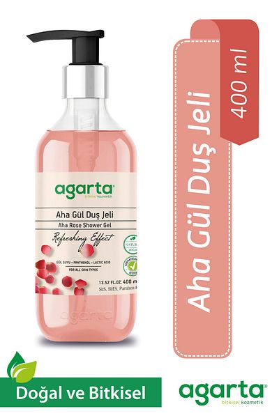 Agarta Natural Aha Rose Shower Gel 400 ml