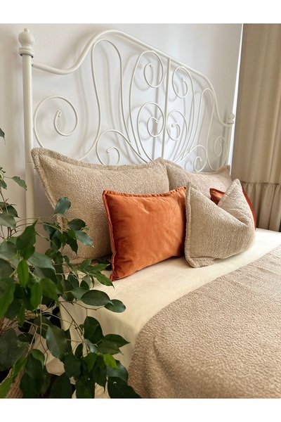 Decamor home 3 Prc Bej Yatak Runner Seti